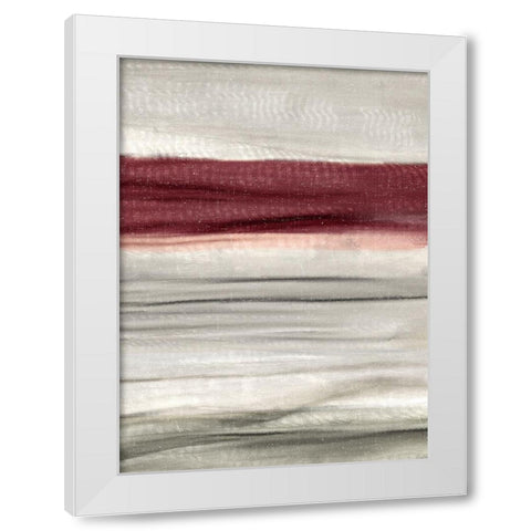 Layered Red 1 White Modern Wood Framed Art Print by Allen, Kimberly