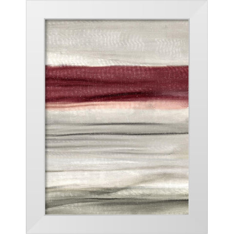 Layered Red 1 White Modern Wood Framed Art Print by Allen, Kimberly