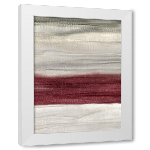 Layered Red 2 White Modern Wood Framed Art Print by Allen, Kimberly