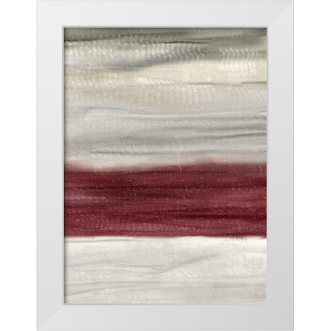 Layered Red 2 White Modern Wood Framed Art Print by Allen, Kimberly