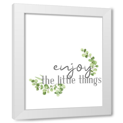 The Little Things v1 White Modern Wood Framed Art Print by Allen, Kimberly