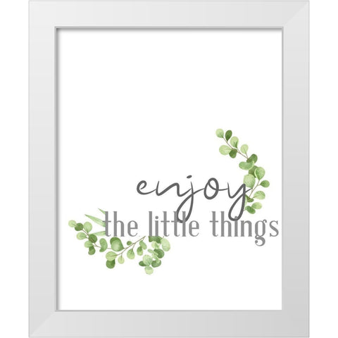 The Little Things v1 White Modern Wood Framed Art Print by Allen, Kimberly