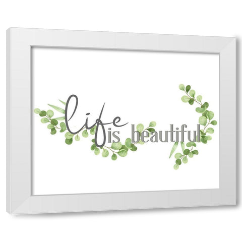 Life Is White Modern Wood Framed Art Print by Allen, Kimberly