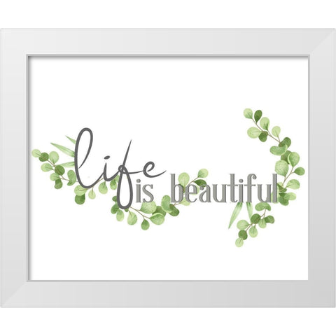 Life Is White Modern Wood Framed Art Print by Allen, Kimberly