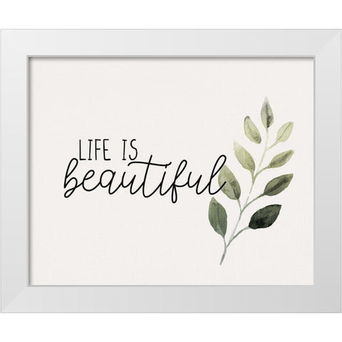Watercolor Sage 4 White Modern Wood Framed Art Print by Allen, Kimberly