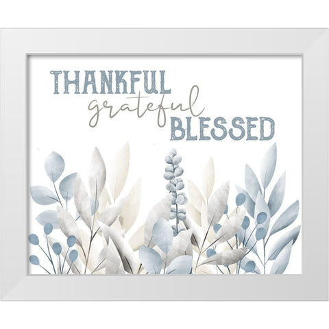 Grateful 3 White Modern Wood Framed Art Print by Allen, Kimberly