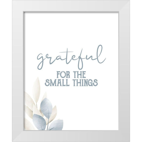 Grateful 10 White Modern Wood Framed Art Print by Allen, Kimberly