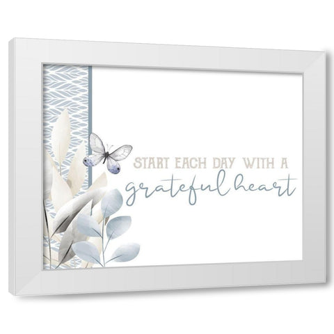 Grateful 13 White Modern Wood Framed Art Print by Allen, Kimberly