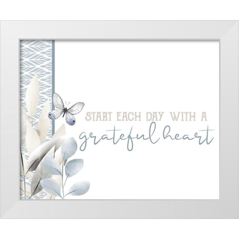 Grateful 13 White Modern Wood Framed Art Print by Allen, Kimberly