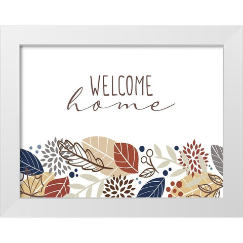 Welcome Home White Modern Wood Framed Art Print by Allen, Kimberly