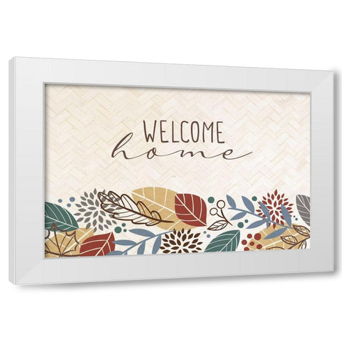 Welcome Home White Modern Wood Framed Art Print by Allen, Kimberly