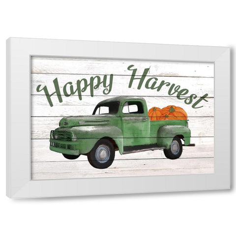 Happy Harvest White Modern Wood Framed Art Print by Allen, Kimberly