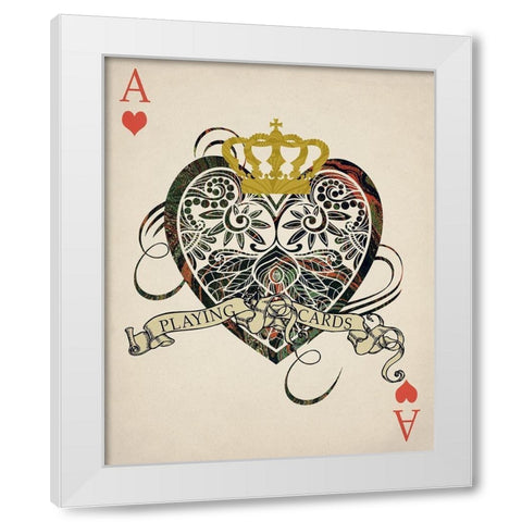 Ace 1 White Modern Wood Framed Art Print by Allen, Kimberly