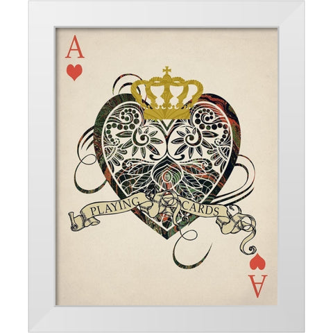Ace 1 White Modern Wood Framed Art Print by Allen, Kimberly