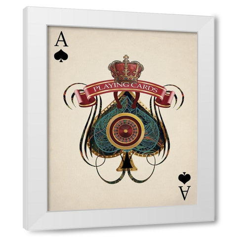 Playing Cards 2 White Modern Wood Framed Art Print by Allen, Kimberly