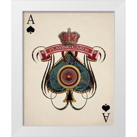 Playing Cards 2 White Modern Wood Framed Art Print by Allen, Kimberly