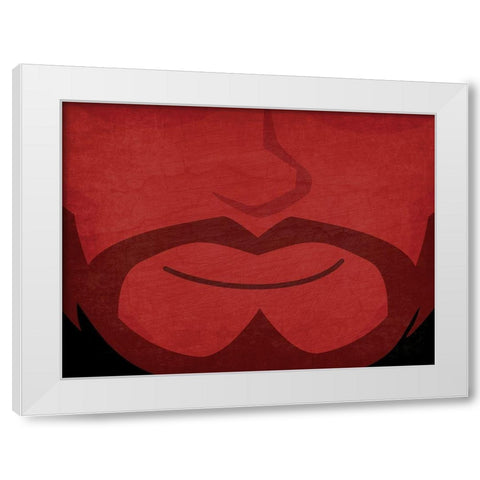 Devil White Modern Wood Framed Art Print by Allen, Kimberly