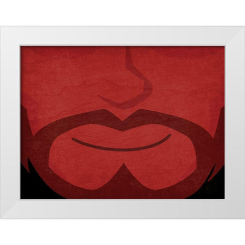 Devil White Modern Wood Framed Art Print by Allen, Kimberly
