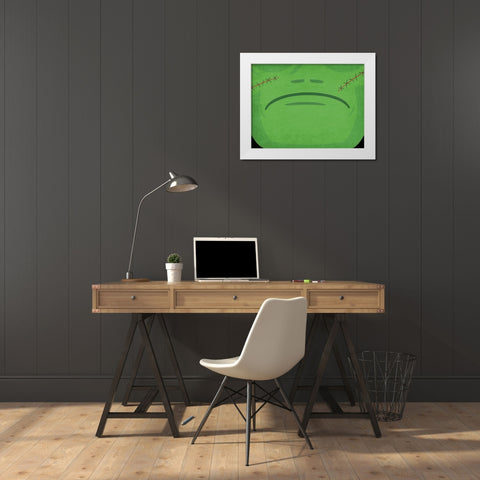 Frankenstein White Modern Wood Framed Art Print by Allen, Kimberly