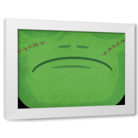 Frankenstein White Modern Wood Framed Art Print by Allen, Kimberly