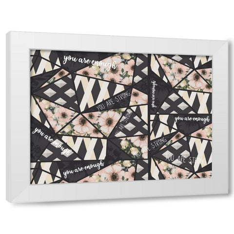 You Are v2 White Modern Wood Framed Art Print by Allen, Kimberly