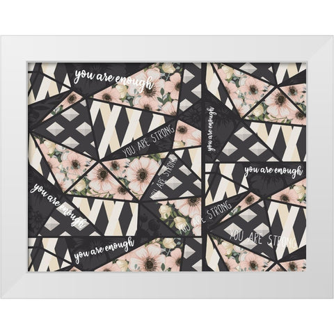 You Are v2 White Modern Wood Framed Art Print by Allen, Kimberly