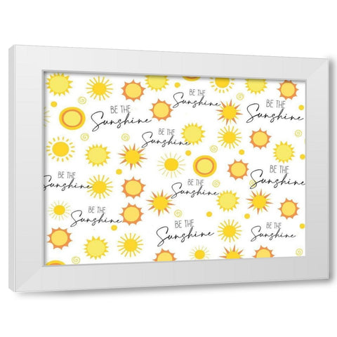 Sunshine White Modern Wood Framed Art Print by Allen, Kimberly