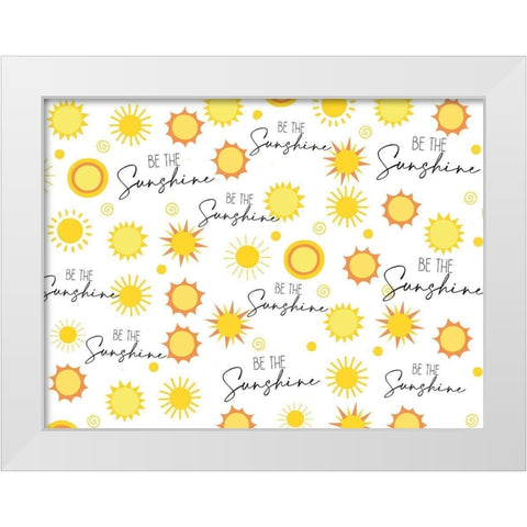 Sunshine White Modern Wood Framed Art Print by Allen, Kimberly
