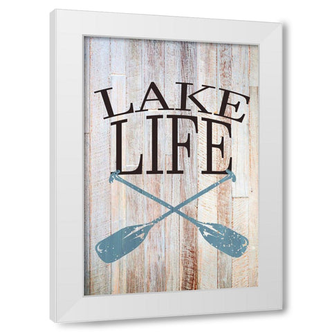 Lake Life White Modern Wood Framed Art Print by Allen, Kimberly