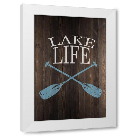 Lake Life White Modern Wood Framed Art Print by Allen, Kimberly