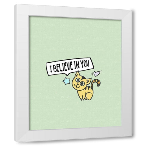Mindfulness 1 White Modern Wood Framed Art Print by Allen, Kimberly