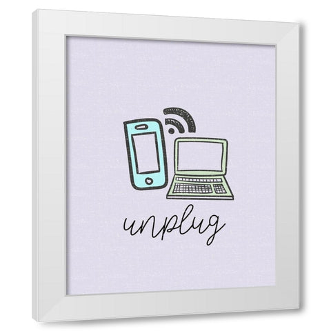 Mindfulness 2 White Modern Wood Framed Art Print by Allen, Kimberly
