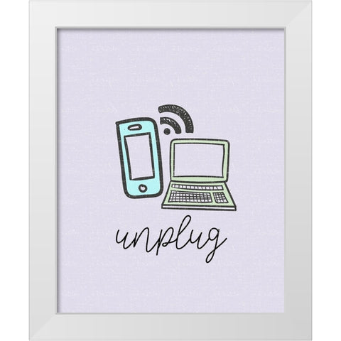 Mindfulness 2 White Modern Wood Framed Art Print by Allen, Kimberly