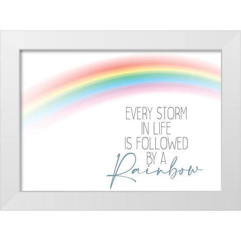 Every Storm White Modern Wood Framed Art Print by Allen, Kimberly