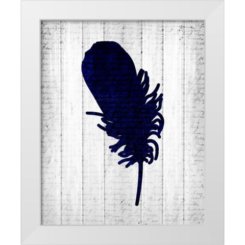 Feathered 2 White Modern Wood Framed Art Print by Allen, Kimberly
