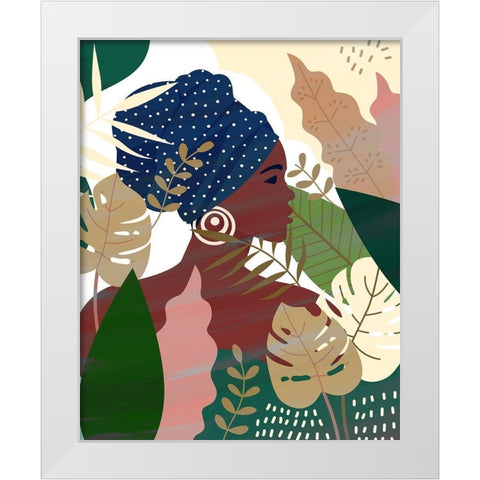 Beauty 2 White Modern Wood Framed Art Print by Allen, Kimberly