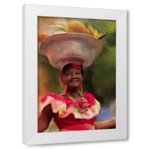 Fruit Bowl White Modern Wood Framed Art Print by Allen, Kimberly