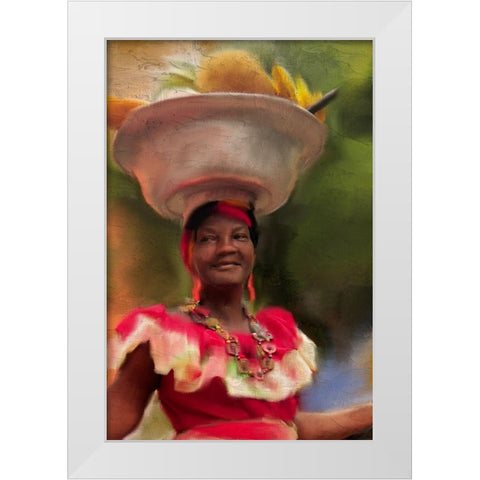 Fruit Bowl White Modern Wood Framed Art Print by Allen, Kimberly