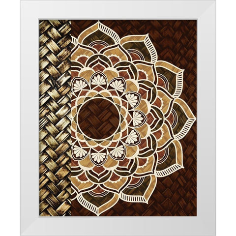 Mandala Weave 1 White Modern Wood Framed Art Print by Allen, Kimberly