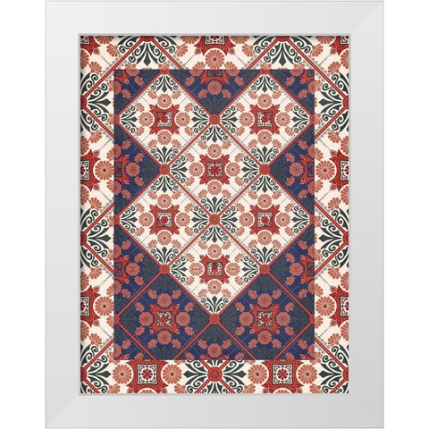 Moroccan 1 White Modern Wood Framed Art Print by Allen, Kimberly