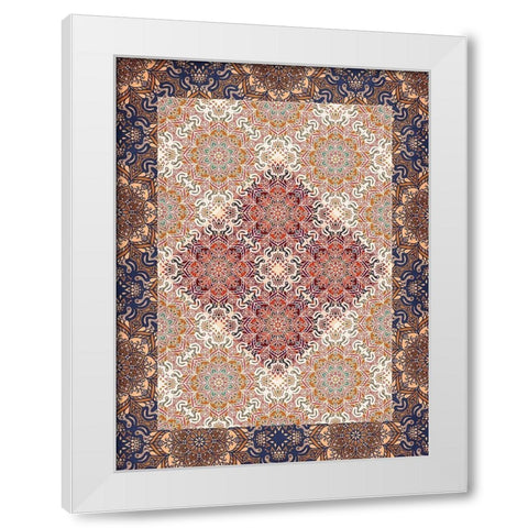 Moroccan 3 White Modern Wood Framed Art Print by Allen, Kimberly