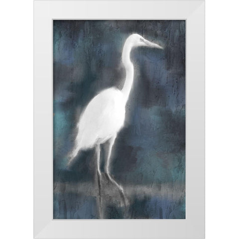 White Heron White Modern Wood Framed Art Print by Allen, Kimberly