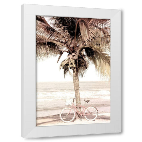Beach Ride White Modern Wood Framed Art Print by Allen, Kimberly