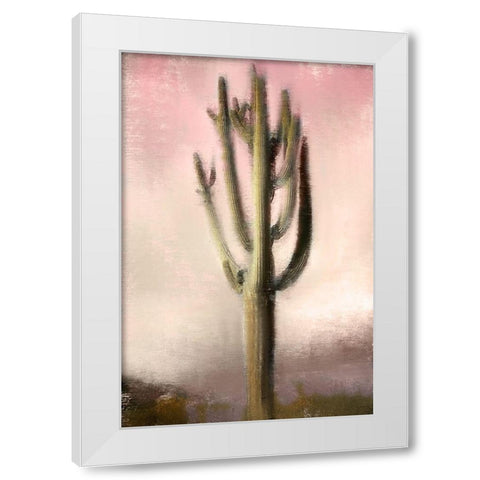 Cacti White Modern Wood Framed Art Print by Allen, Kimberly