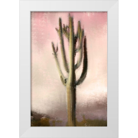 Cacti White Modern Wood Framed Art Print by Allen, Kimberly
