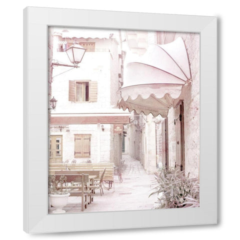 Street View 1 White Modern Wood Framed Art Print by Allen, Kimberly