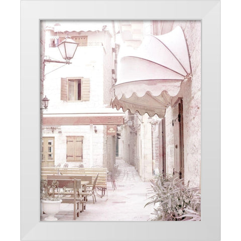 Street View 1 White Modern Wood Framed Art Print by Allen, Kimberly