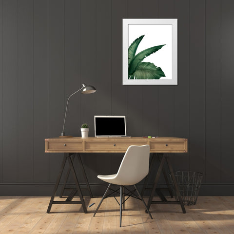Palms 1 White Modern Wood Framed Art Print by Allen, Kimberly