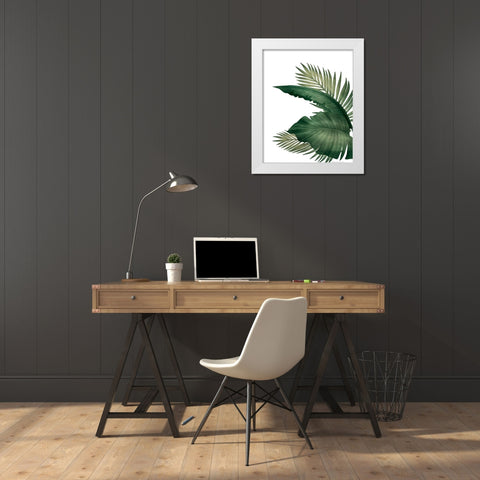 Palms 3 White Modern Wood Framed Art Print by Allen, Kimberly