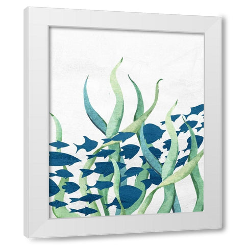 Bayside 7 White Modern Wood Framed Art Print by Allen, Kimberly